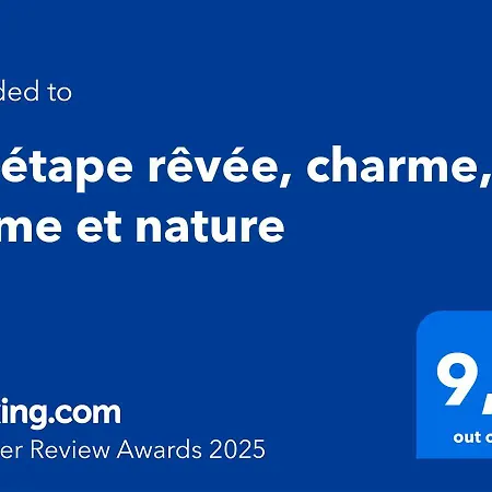 A L'etape Revee, Charme, Calme Et Nature Lägenhet